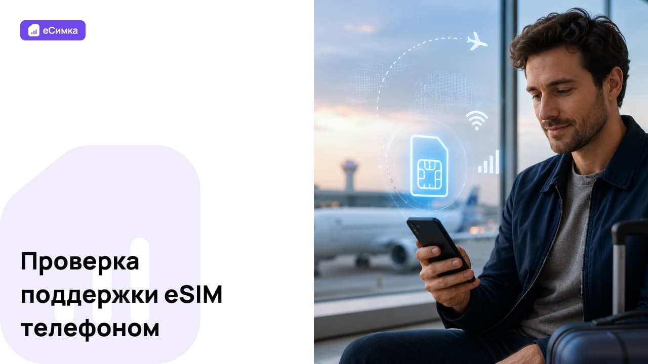Проверка поддержки eSIM телефоном